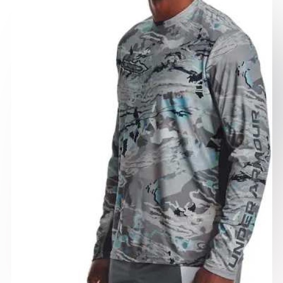 Under Armour Stretch wBreathable Mesh Back Long Sleeved Crew Neck Active Top - Picture 4 of 15